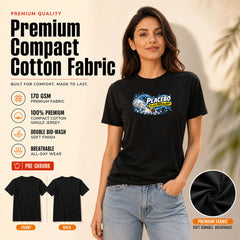 Freethinker | Arif Women's Placebo Neck T-Shirt - (170 GSM single jersey)