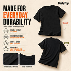 Matching Birthday Squad Family Round Neck T-Shirts  For Dad - (170 GSM) single jersey