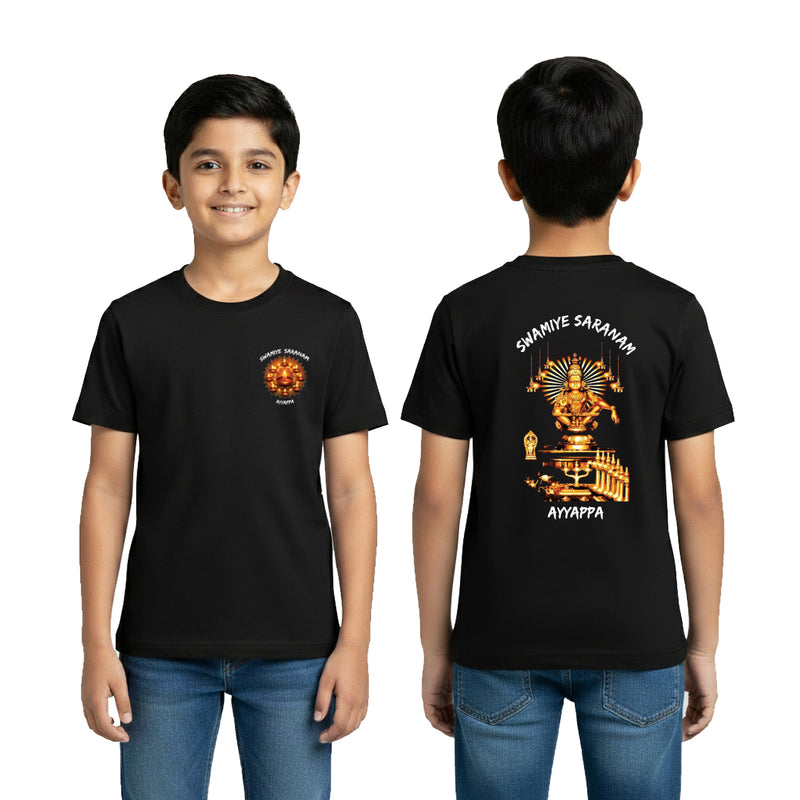 BestyPop Boy’s Graphic Print Round Neck T-Shirt- Ayyappan