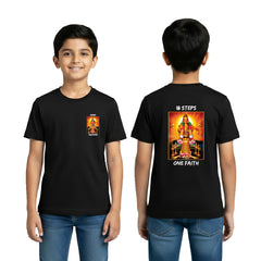 BestyPop Boy’s Graphic Print Round Neck T-Shirt- Ayyappan
