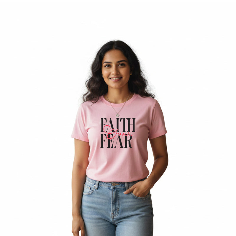 BestyPop Women’s Graphic Print Round Neck T-Shirt-Jesus(170 GSM single jersey)
