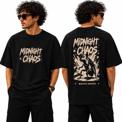 BestyPop Men’s Oversized T-Shirt - MidNight Chaos