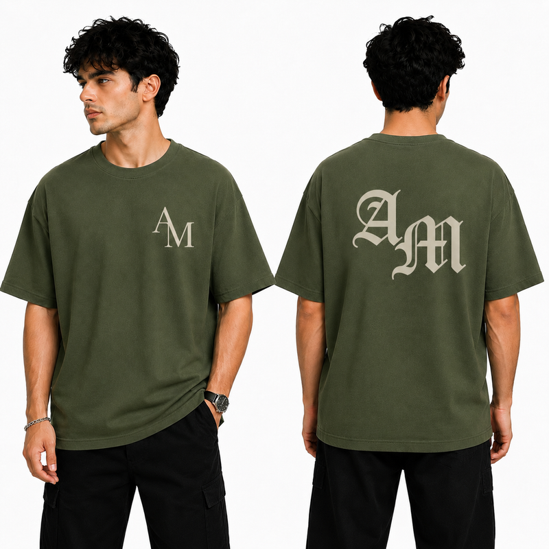 BestyPop Men’s Oversized Graphic Print T-Shirt - AM Design