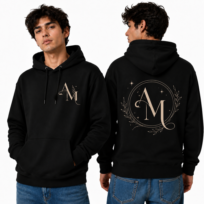 BestyPop Men’s Graphic Print Hoodie -AM Design