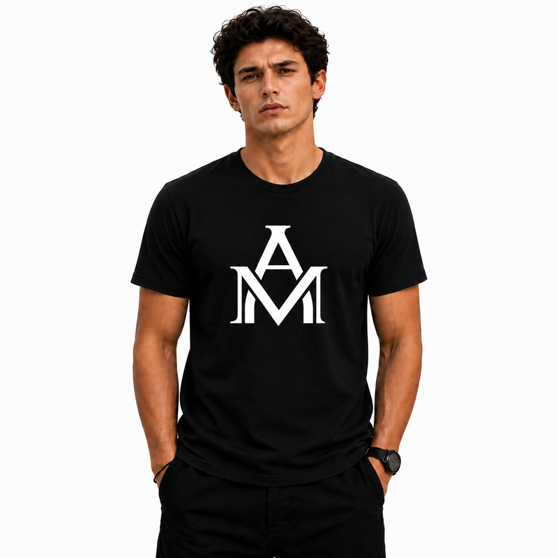 BestyPop Men’s Graphic Print Round Neck T-Shirt- AM Designs