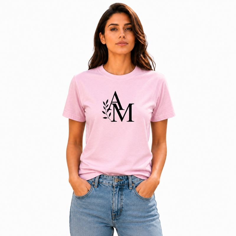BestyPop Women’s Graphic Print Round Neck T-Shirt- AM Designs