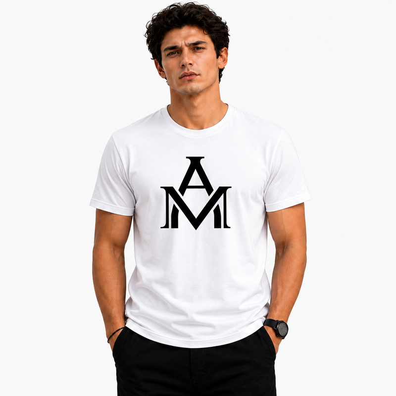 BestyPop Men’s Graphic Print Round Neck T-Shirt- AM Designs