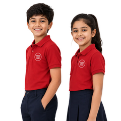 Demo Listing - Kid's Unisex Polo House Colour School Uniform T-Shirt - 240GSM Lacoste Pique (100 % polyester) - Style Code: 1027