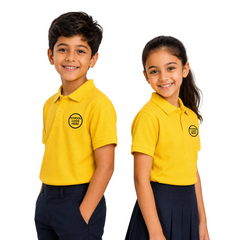 Demo Listing - Kid's unisex Polo House Colours School Uniform T-Shirt - 200GSM Mars Pique fabric (100% Micro Polyester) - Style Code: 1025