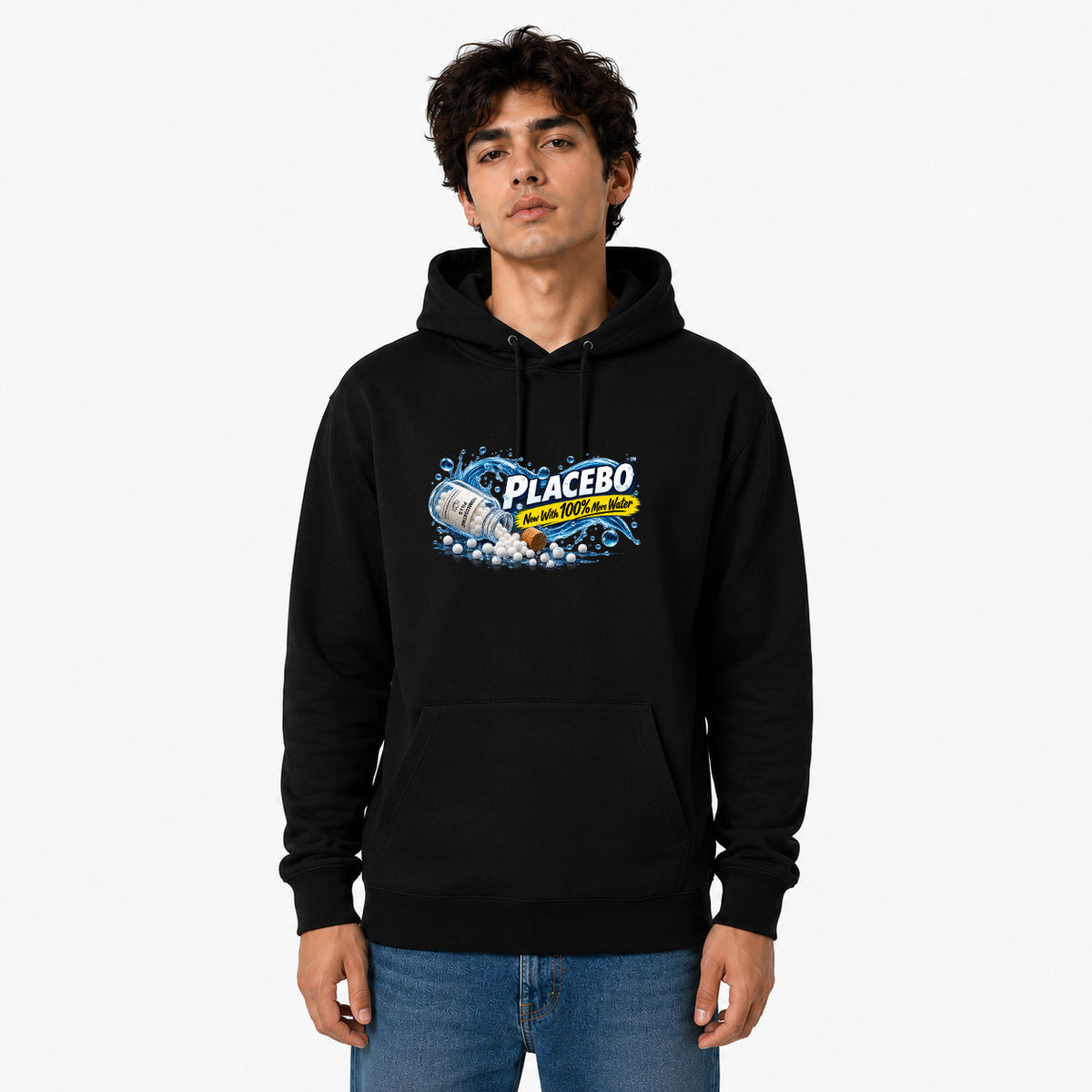 Freethinker | Arif  Men's Placebo Hoodies - (320 GSM 3-thread loop knit, unbrushed fabric)