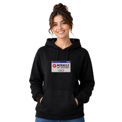 Freethinker | Arif  Women's Miracle Not Verifiable Hoodies - (320 GSM 3-thread loop knit, unbrushed fabric)