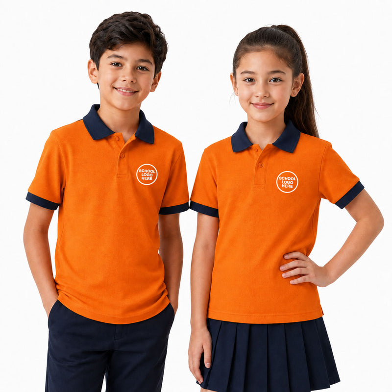 Demo Listing - Kid's Unisex Polo Plain School Uniform T-Shirt - 240GSM Lacoste Pique (100 % polyester) - Style Code: 1027