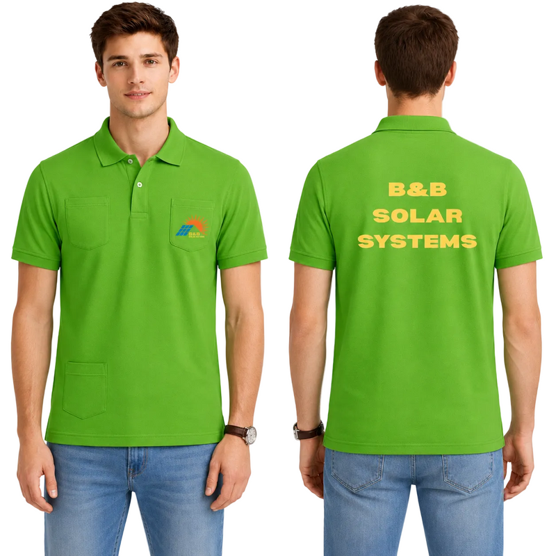 Mars Polo Half Sleeve T-shirt - B&B Solar System (200 GSM premium Mars Pique fabric)