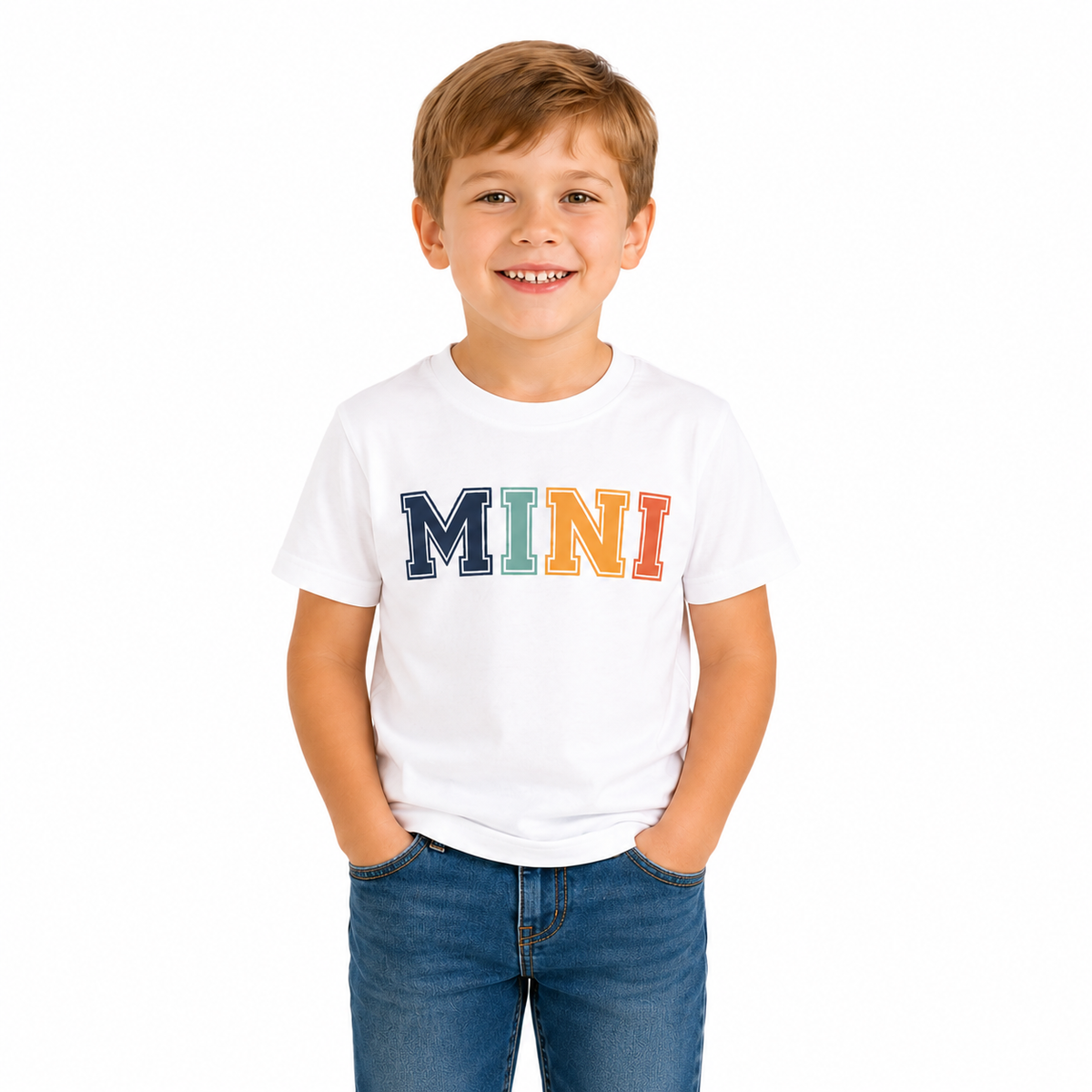 Family Matching Round Neck T-Shirt for Son – Mini- (170 GSM) single jersey