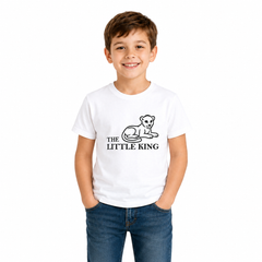 Lion Family Matching Round Neck T-Shirt for Son –The Little King- (170 GSM) single jersey