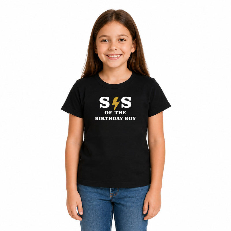 Birthday Boy Family Matching Round Neck T-Shirts  For Daughter - (170 GSM) single jersey