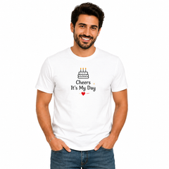 Family Birthday Party Round Neck T-Shirts For Dad - (170 GSM) single jersey