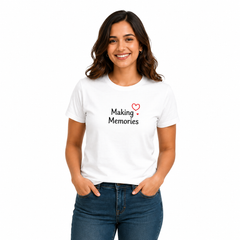 Family Birthday Party Round Neck T-Shirts For Mom - (170 GSM) single jersey