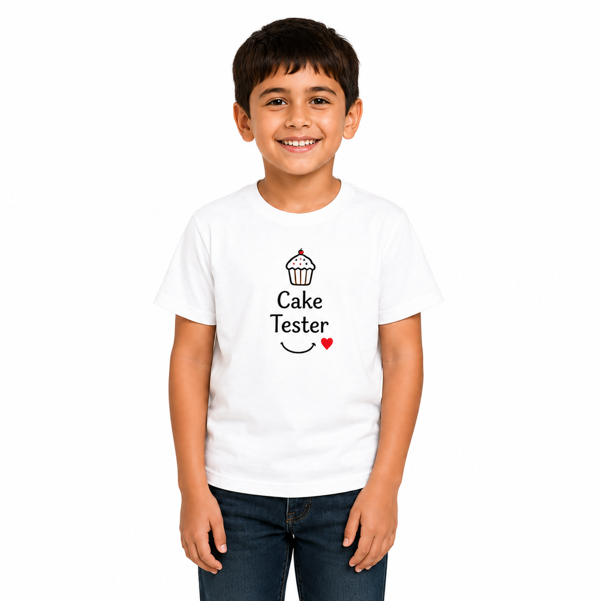 Family Birthday Party Round Neck T-Shirts For Son - (170 GSM) single jersey