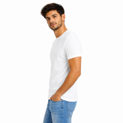 Bestypop Men's Plain Henley Neck T-shirt- 190 GSM Single jersey