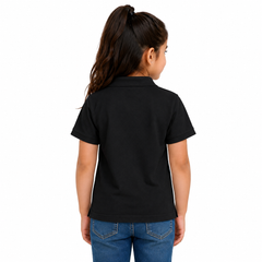 BestyPop Girl’s Plain Polo T-Shirt - 250 GSM (60% Cotton 40% Polyester)