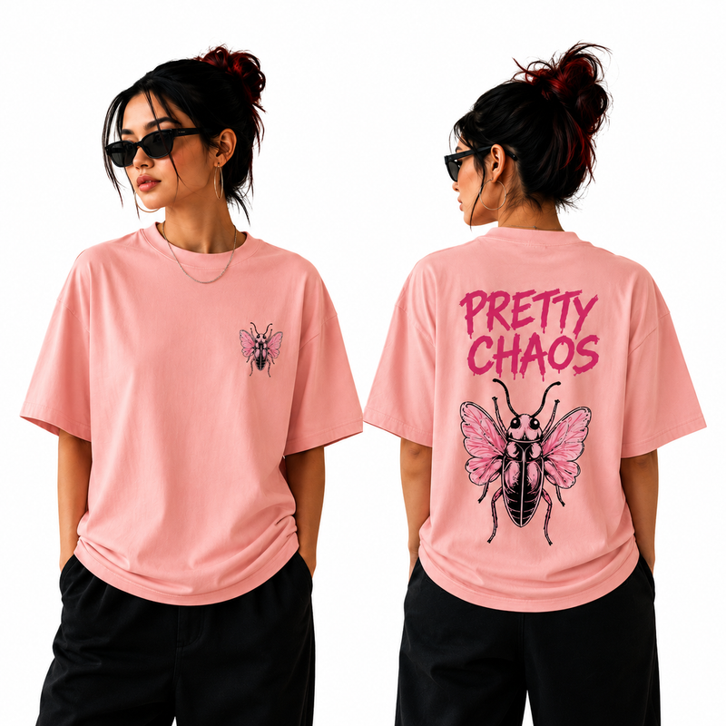 BestyPop Women’s Oversized T-Shirt - Pretty Chaos