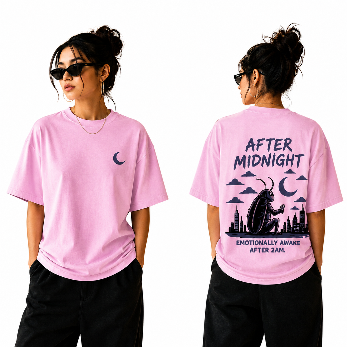 BestyPop Women’s Oversized T-Shirt - After Midnight