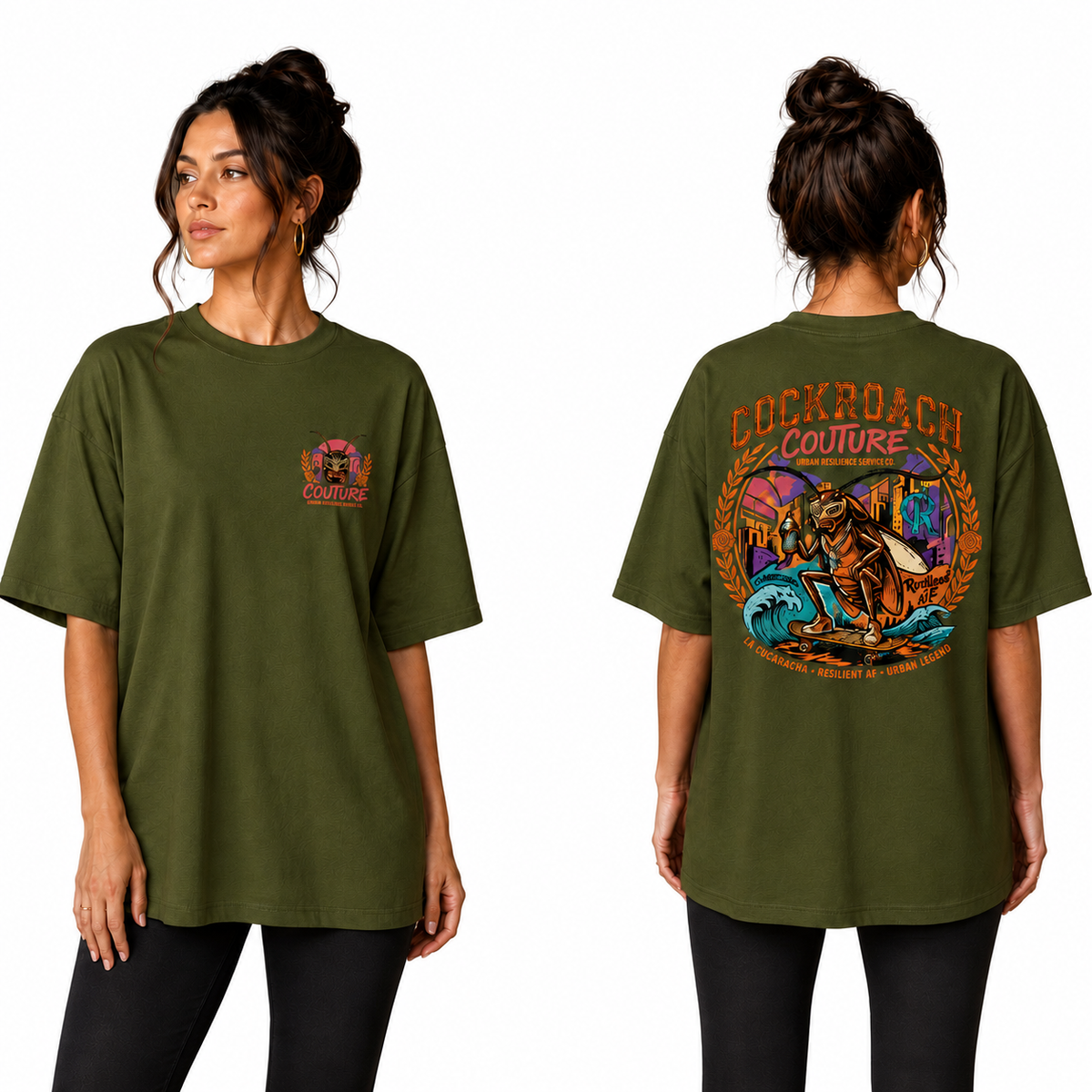 BestyPop Women’s Oversized T-Shirt - Cockroach Couture
