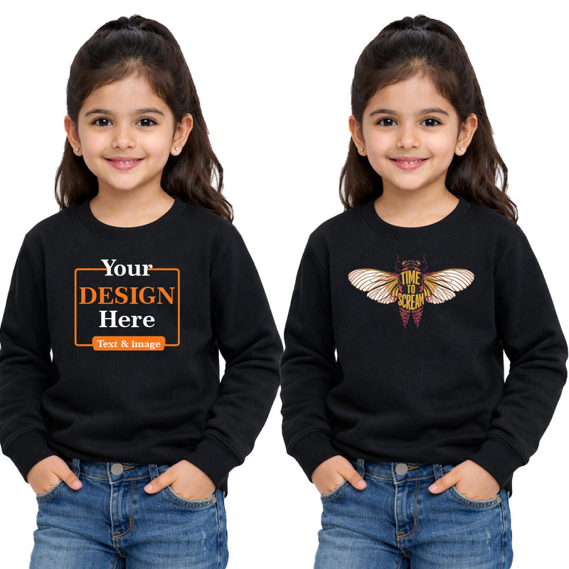 Bestypop Girl Round Neck sweatshirt T-shirt – Customize