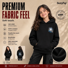 BestyPop Girl’s  Hoodie - Ocean Child (320 GSM)
