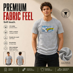 Freethinker | Arif Men's Placebo Crew Neck T-Shirt - (170 GSM single jersey)