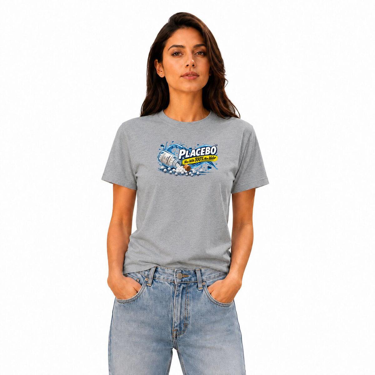 Freethinker | Arif Women's Placebo Neck T-Shirt - (170 GSM single jersey)