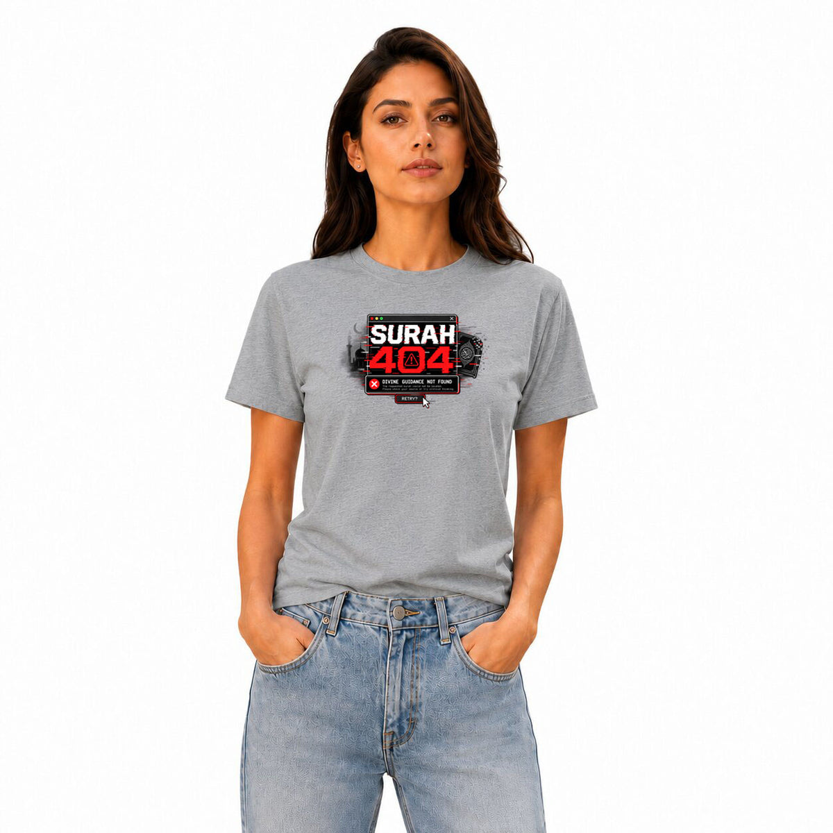 Freethinker | Arif Women's Surah 404 Crew Neck T-Shirt - (170 GSM single jersey)