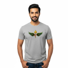 BestyPop Men’s Graphic Print Round Neck T-Shirt- Murugan (170 GSM single jersey)