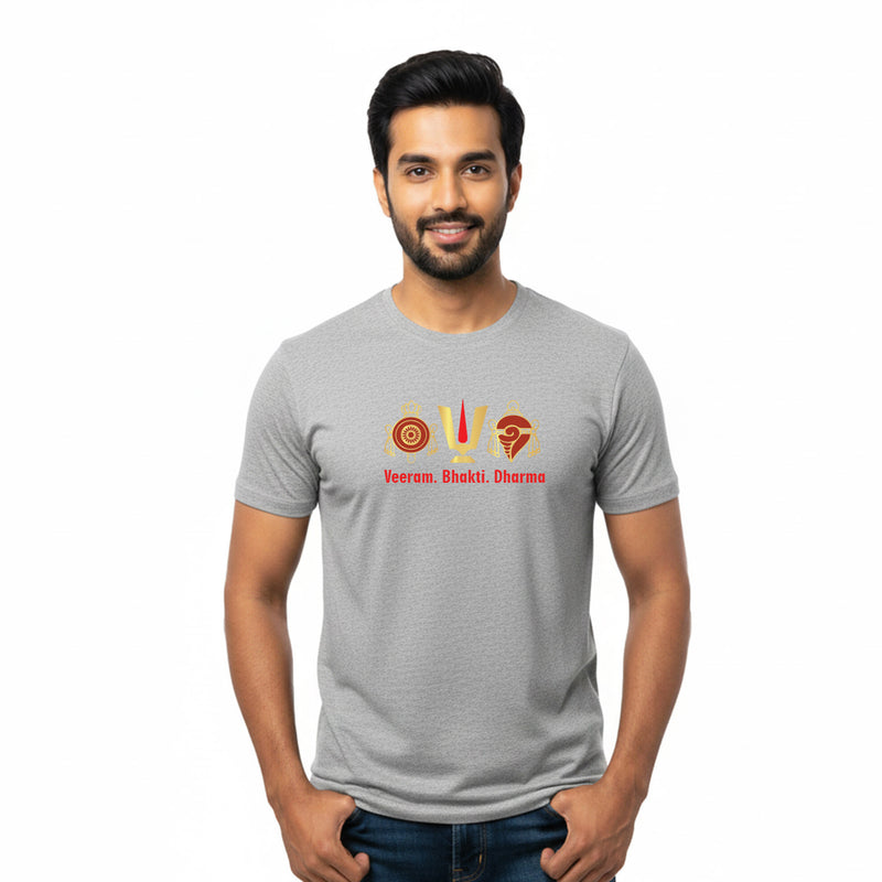 BestyPop Men’s Graphic Print Round Neck T-Shirt-Tirupathi Balaji (170 GSM single jersey)
