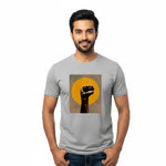 BestyPop Men’s Round Neck Half Sleeve Cotton T-Shirt | 170 GSM Soft & Breathable Fabric | Pre-Shrunk Double Bio Wash | Casual Everyday Wear for Mens | Power in Hands