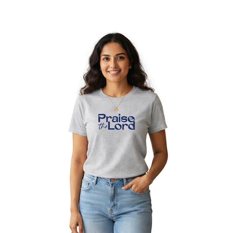 BestyPop Women’s Graphic Print Round Neck T-Shirt-Jesus(170 GSM single jersey)