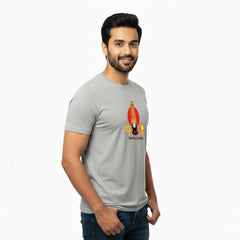 BestyPop Men’s Graphic Print Round Neck T-Shirt-Tirupathi Balaji (170 GSM single jersey)