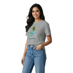 BestyPop Women’s Graphic Print Round Neck T-Shirt- Krishna (170 GSM single jersey)