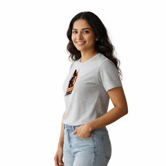 BestyPop Women’s Graphic Print Round Neck T-Shirt- Hanuman(170 GSM single jersey)