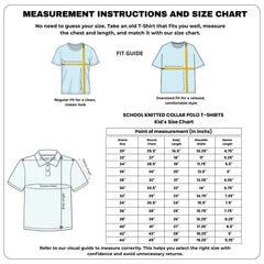 Kid's Unisex Polo Plain School Uniform T-Shirt - 230GSM Nirmal Knit pique(100 % Micro polyester)