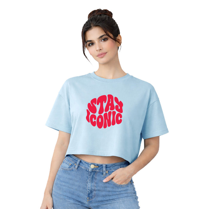 BestyPop Women’s Oversized Half Sleeve Crop Top