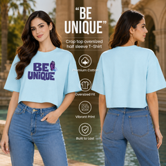 BestyPop Women’s Oversized Half Sleeve Crop Top