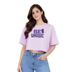 BestyPop Women’s Oversized Half Sleeve Crop Top