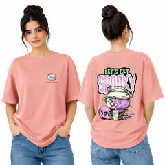 Bestypop Women’s Oversized Spooky Graphic T-Shirt
