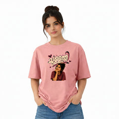BestyPop Crew Neck oversized t-shirt - ചുള്ളത്തി(225 GSM heavyweight fabric)