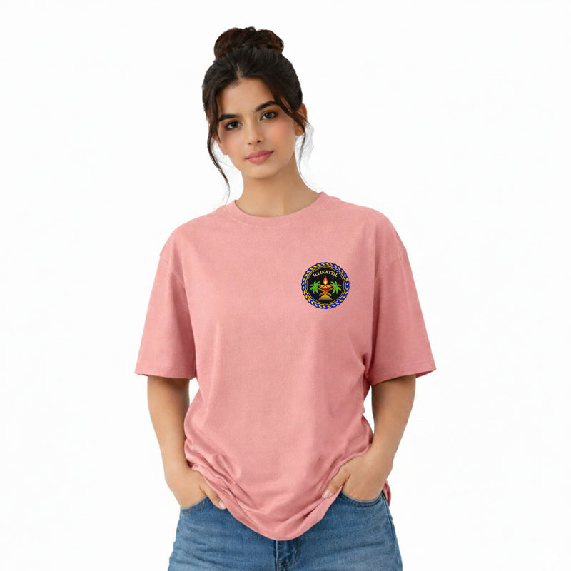 BestyPop Women’s Oversized Graphic Print T-Shirt - 225 GSM