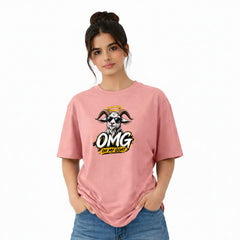 Freethinker | Arif Women's Crew neck Oversized T-Shirt - (225 GSM heavyweight fabric)