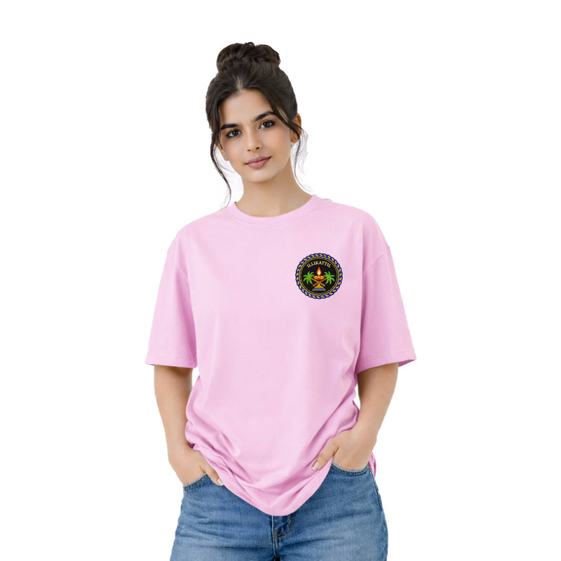 BestyPop Women’s Oversized Graphic Print T-Shirt - 225 GSM