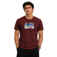 Freethinker | Arif Men's Faith Lost Crew Neck T-Shirt - (170 GSM single jersey)